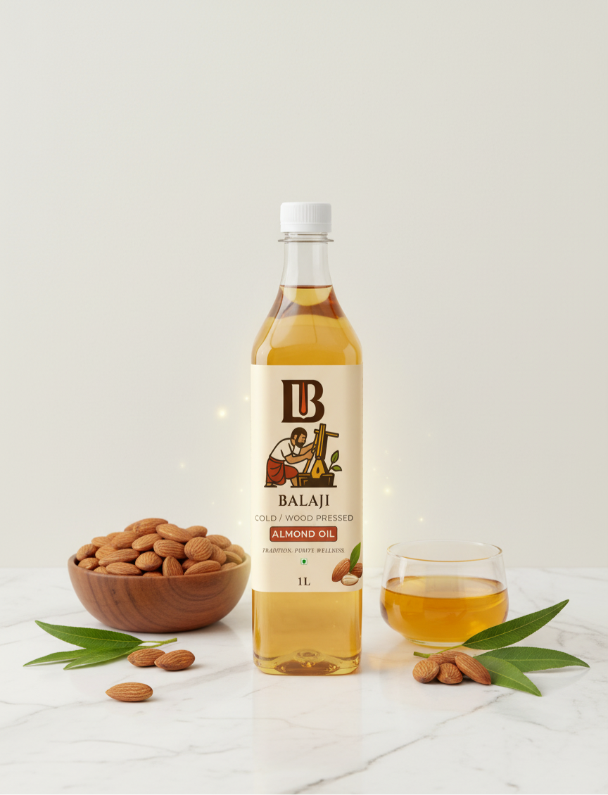 Pure Cold Pressed Almond Oil - Badam Oil