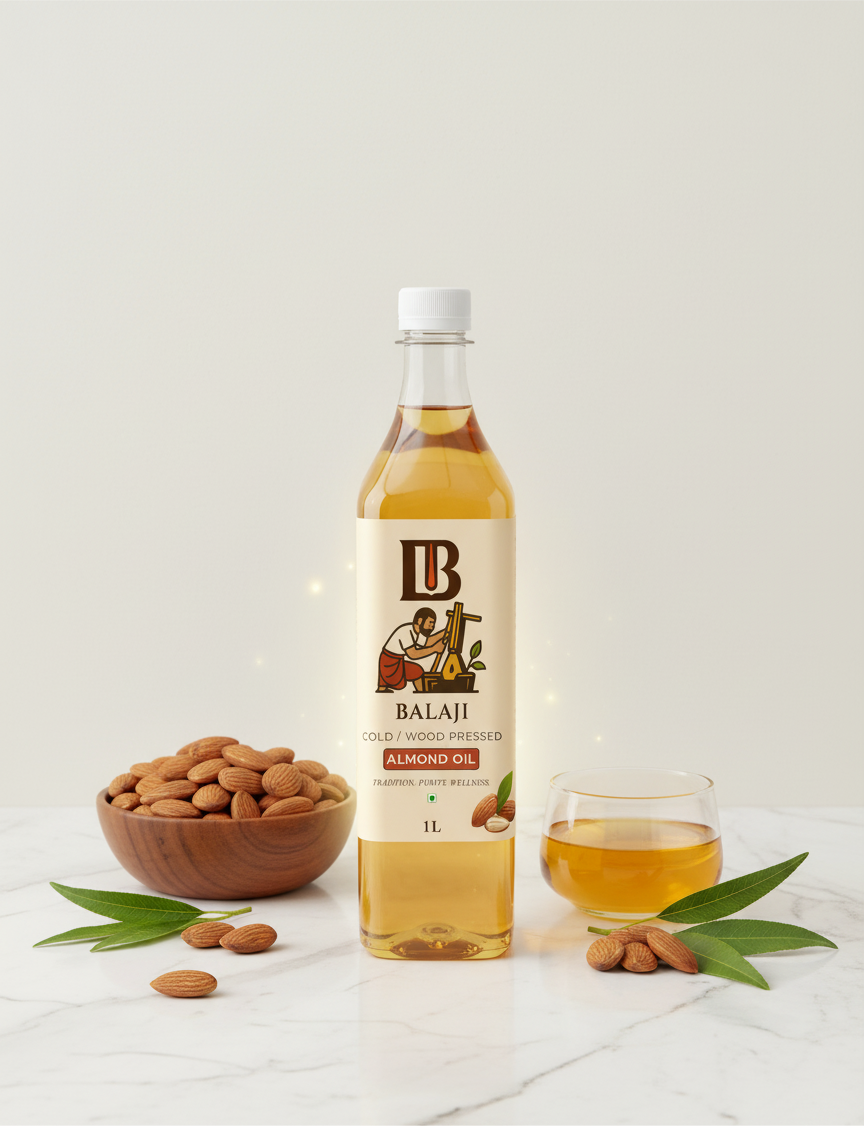 Pure Cold Pressed Almond Oil - Badam Oil