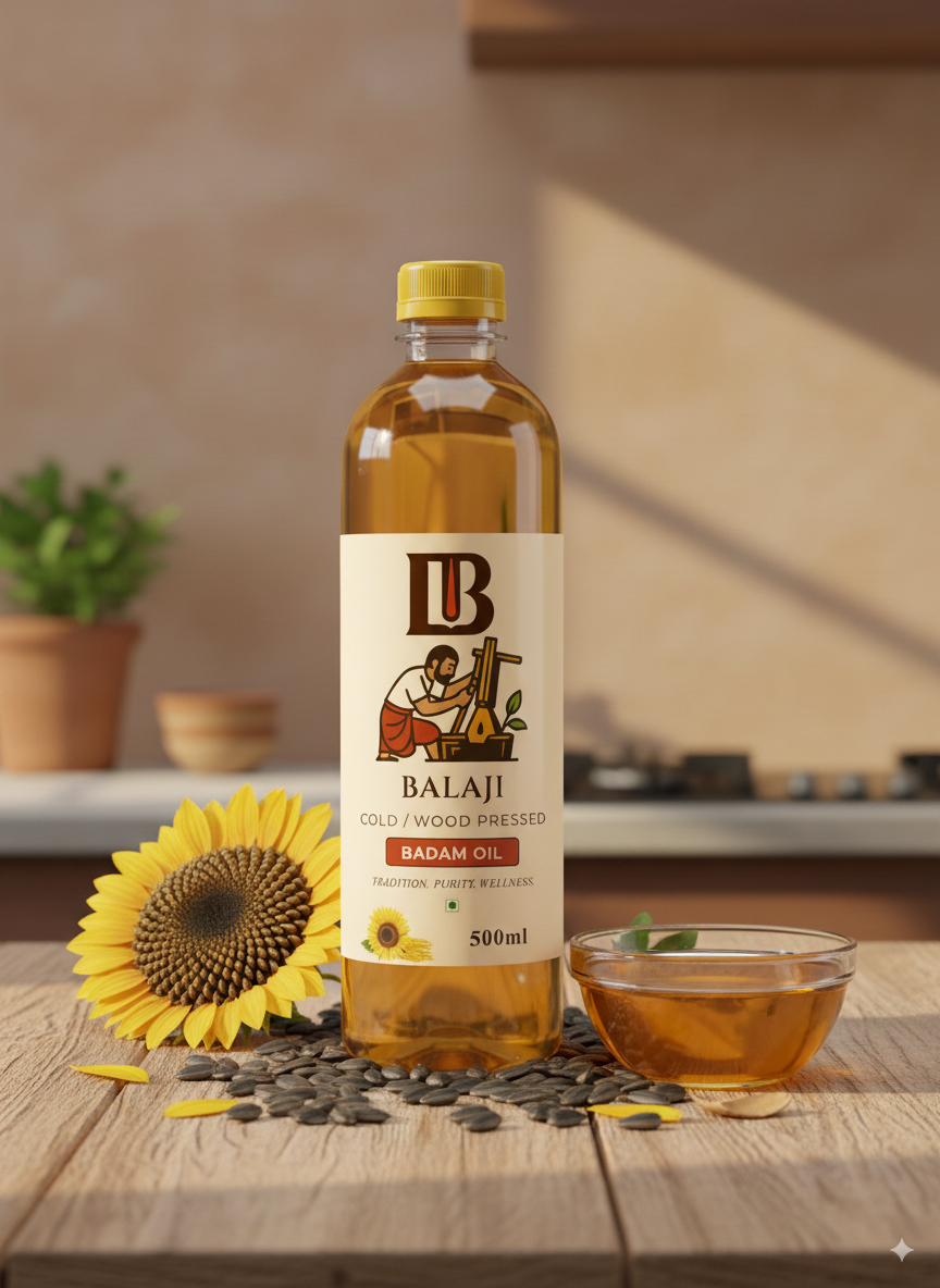 Cold Pressed Sunflower Oil - Vitamin E Rich Surajmukhi