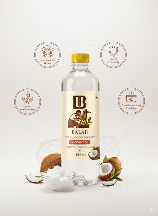 Cold Pressed Coconut Oil - MCT Rich Nariyal Tel