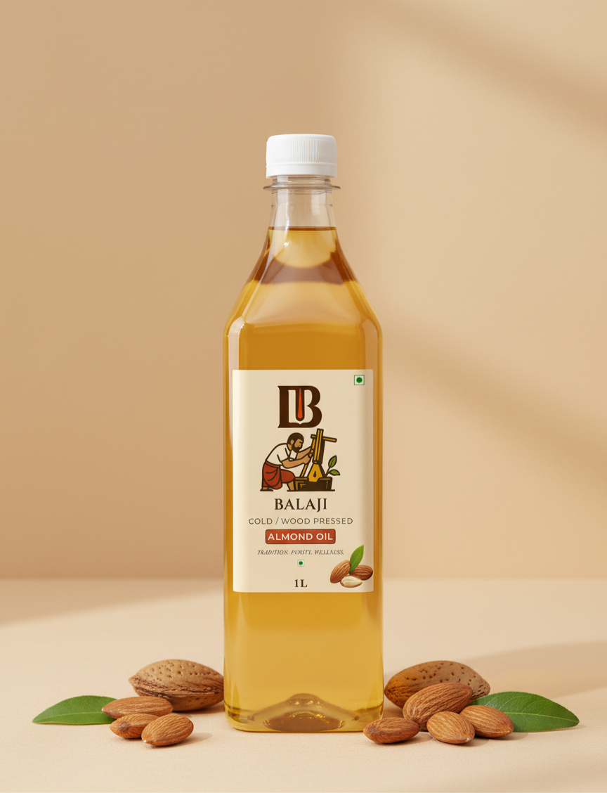 Pure Cold Pressed Almond Oil - Badam Oil