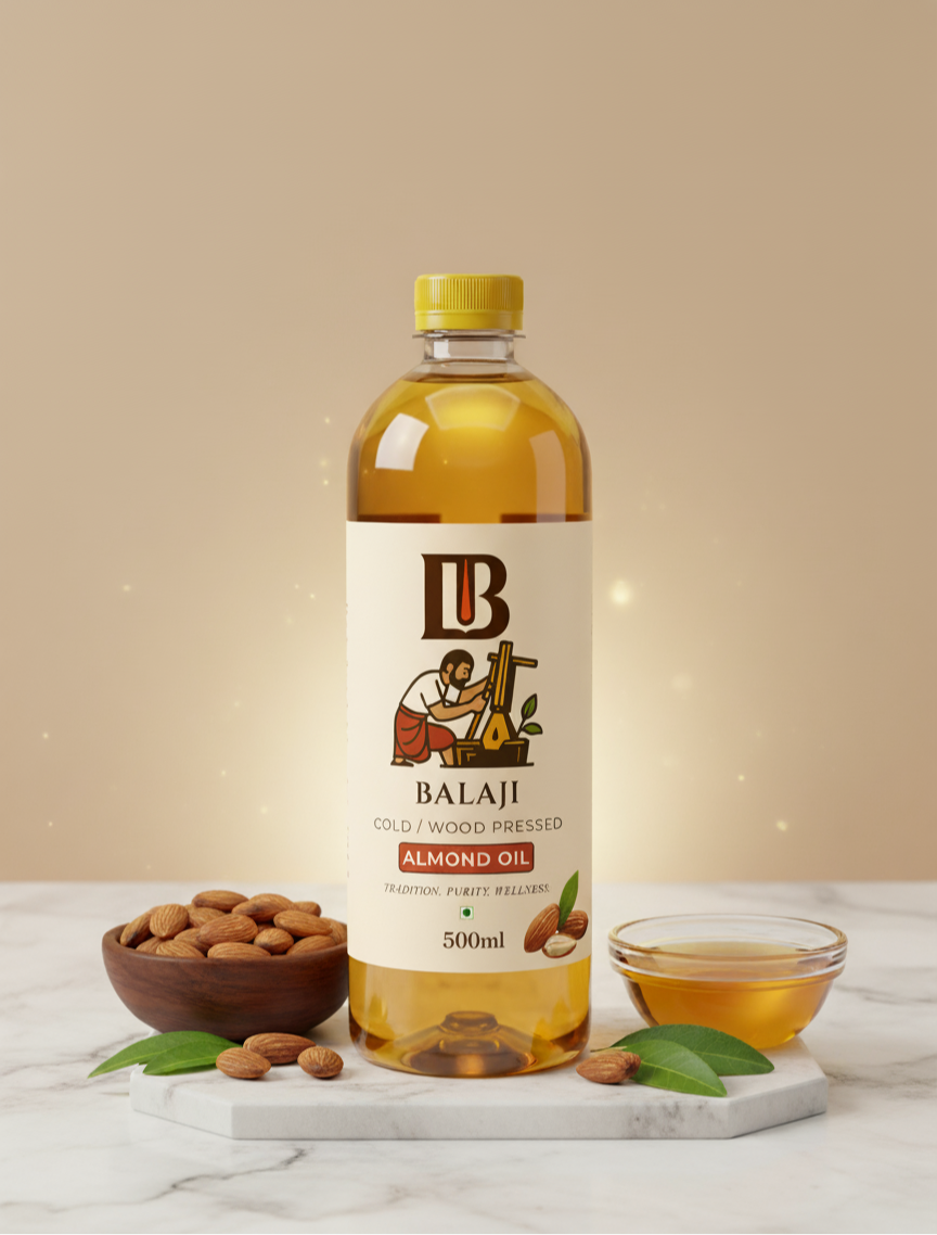Pure Cold Pressed Almond Oil - Badam Oil