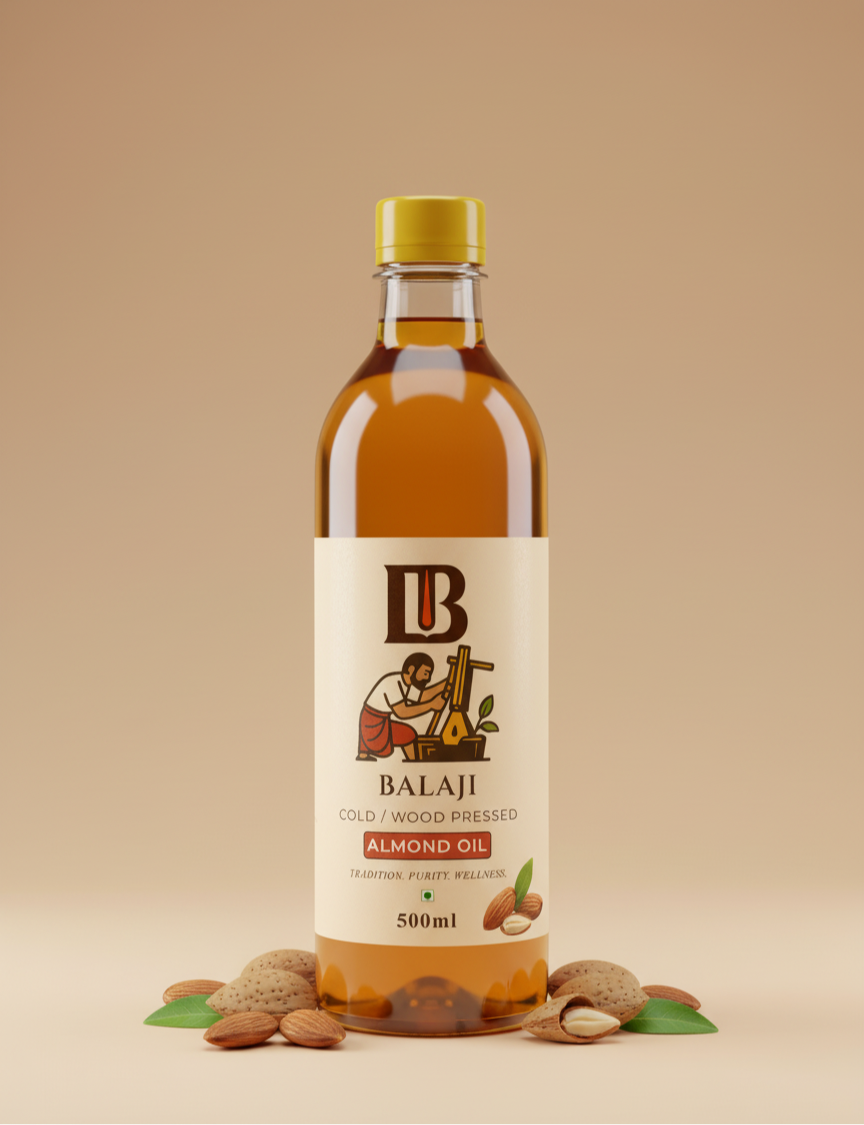 Pure Cold Pressed Almond Oil - Badam Oil