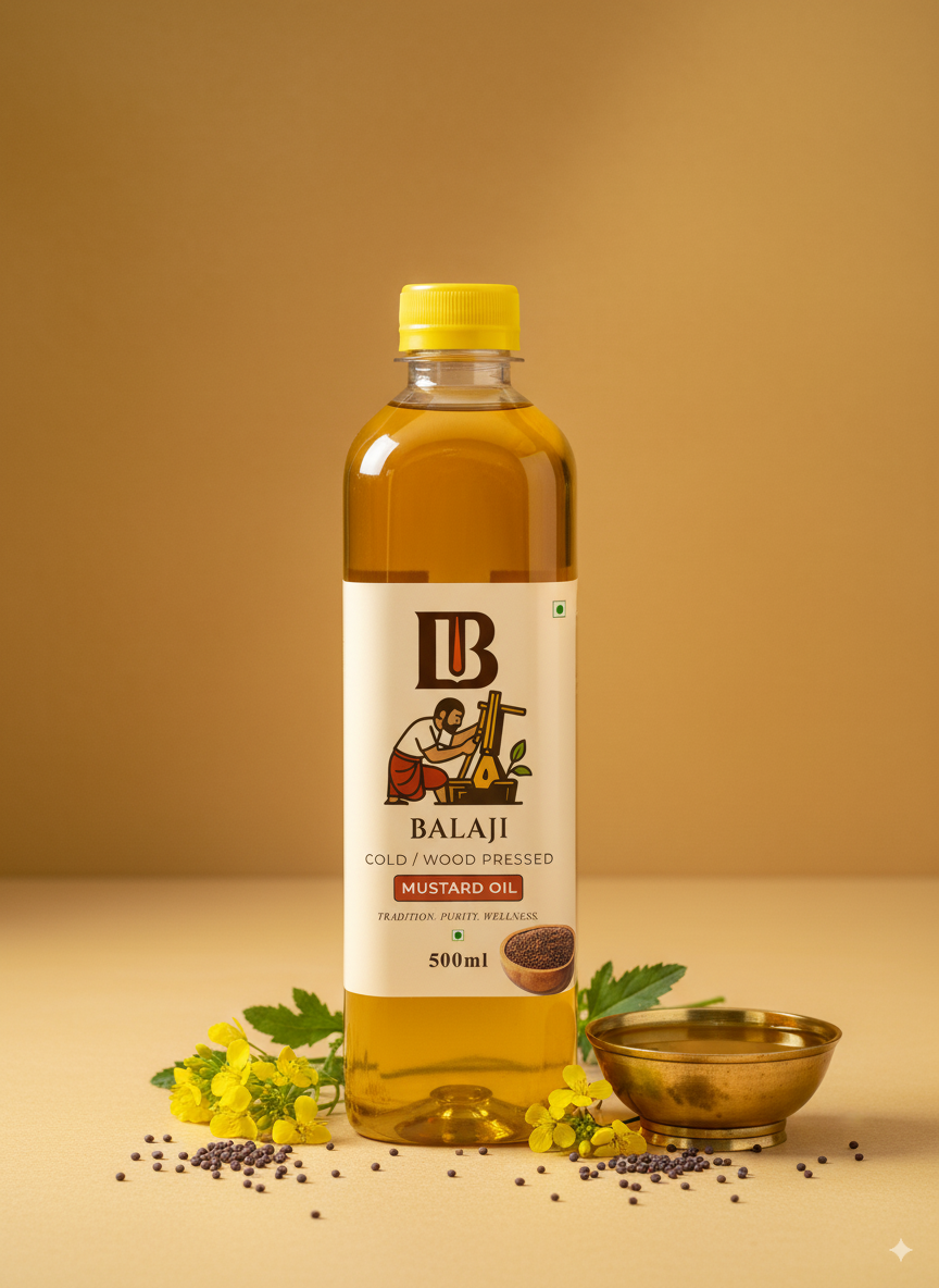 Cold Pressed Mustard Oil - Sarso Tel For Cooking