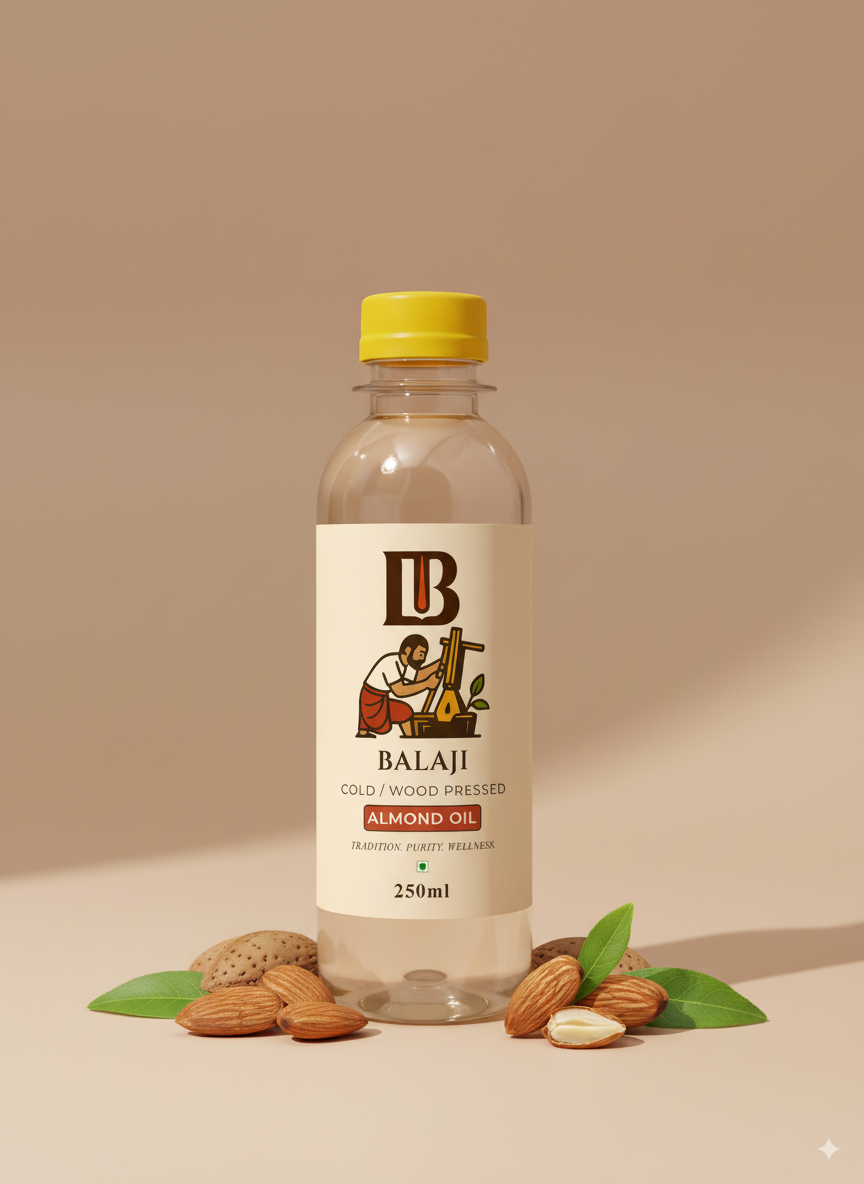 Pure Cold Pressed Almond Oil - Badam Oil