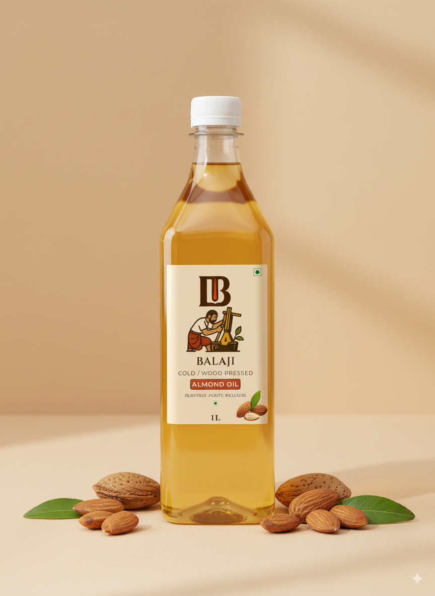 Pure Cold Pressed Almond Oil - Badam Oil