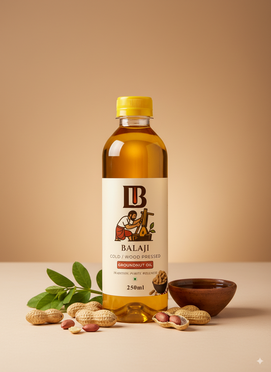 Pure Cold Pressed Groundnut Oil - Heart Healthy Peanut Oil