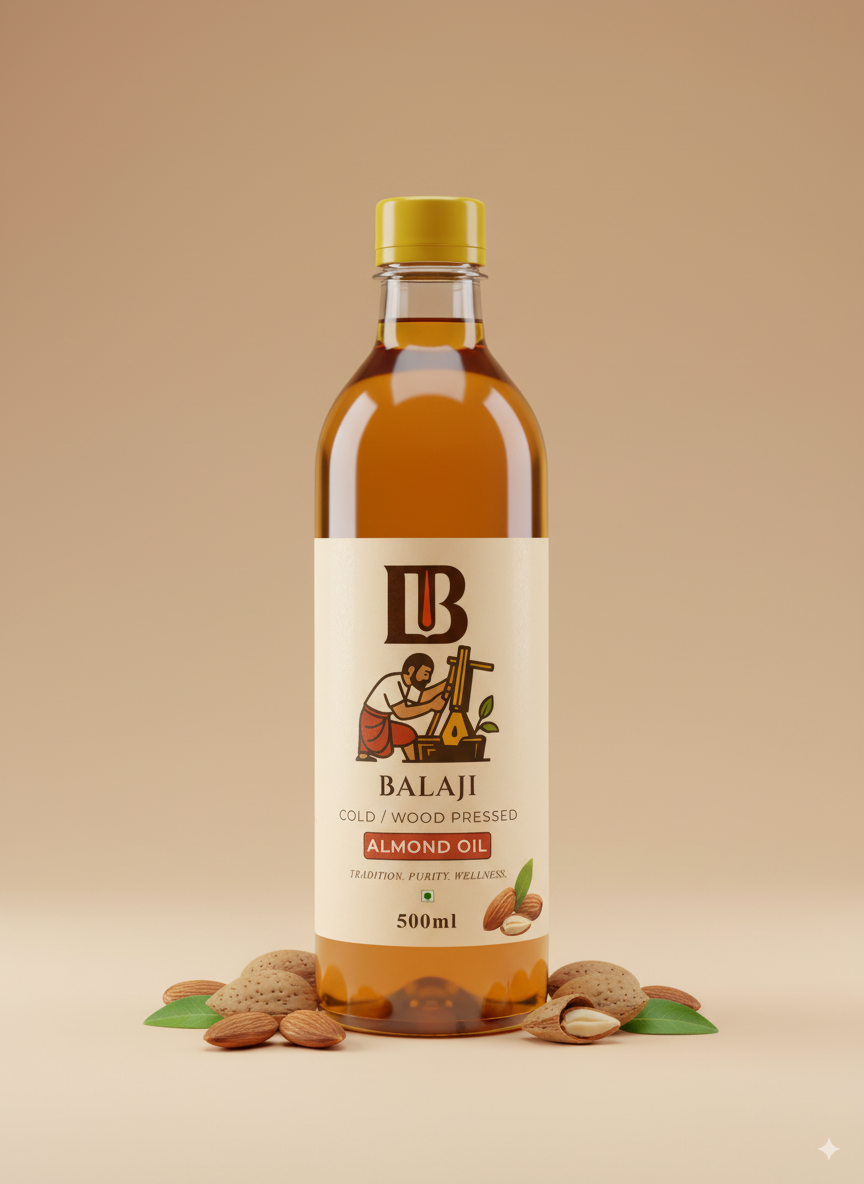 Pure Cold Pressed Almond Oil - Badam Oil