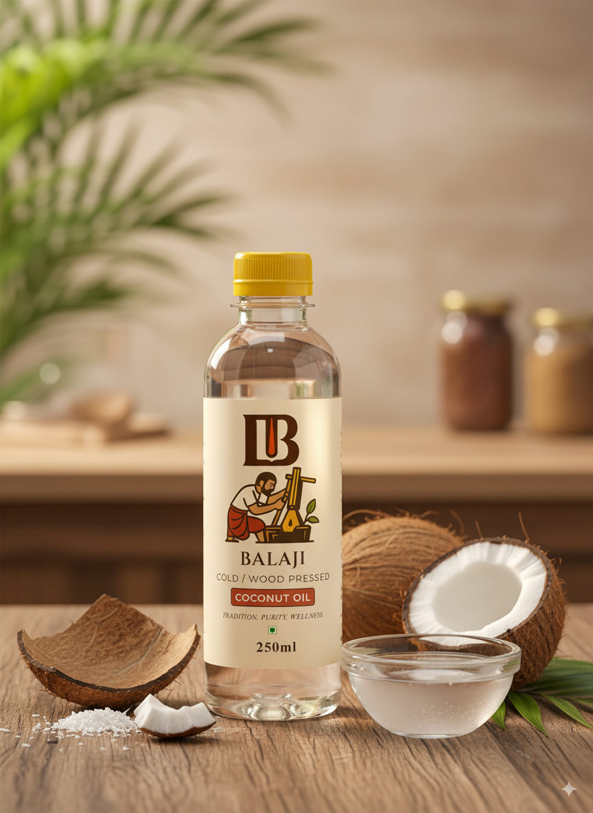Cold Pressed Coconut Oil - MCT Rich Nariyal Tel