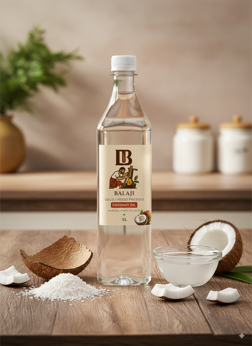 Cold Pressed Coconut Oil - MCT Rich Nariyal Tel