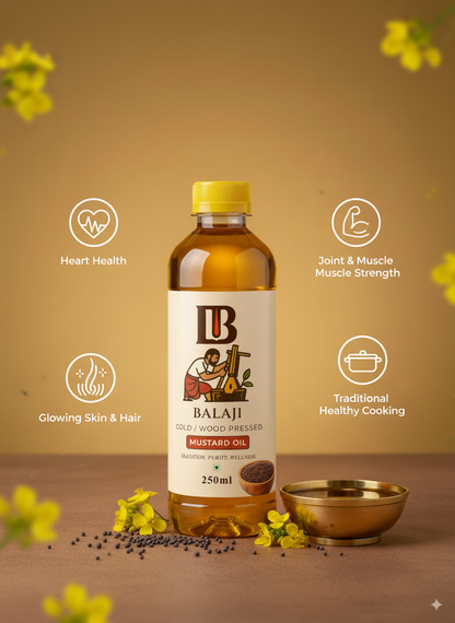 Cold Pressed Mustard Oil - Sarso Tel For Cooking