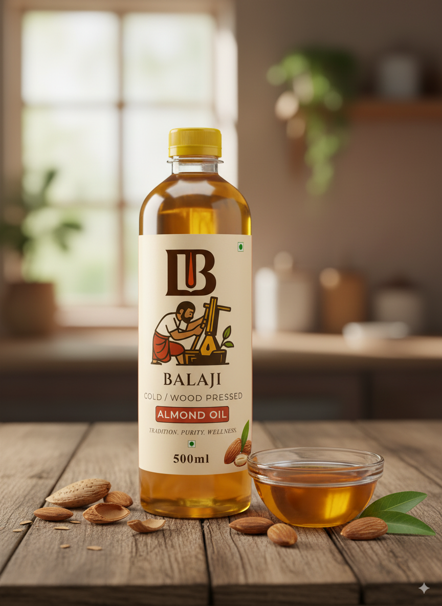 Pure Cold Pressed Almond Oil - Badam Oil