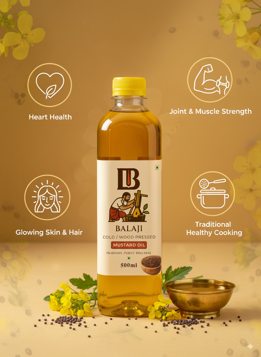 Cold Pressed Mustard Oil - Sarso Tel For Cooking