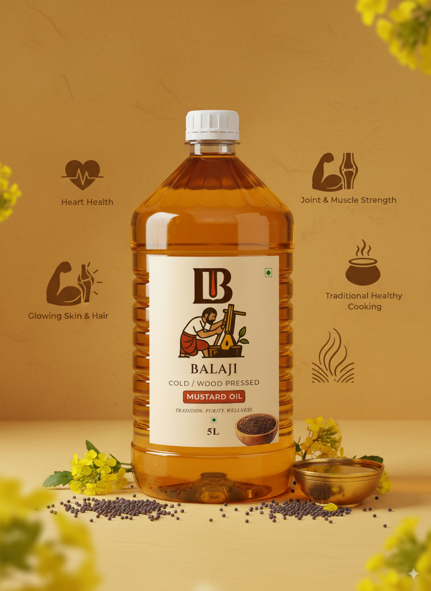 Cold Pressed Mustard Oil - Sarso Tel For Cooking