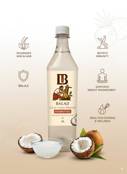 Cold Pressed Coconut Oil - MCT Rich Nariyal Tel