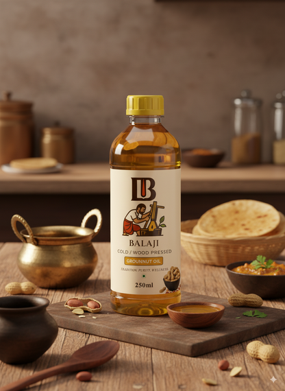 Pure Cold Pressed Groundnut Oil - Heart Healthy Peanut Oil
