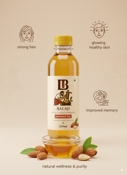 Pure Cold Pressed Almond Oil - Badam Oil
