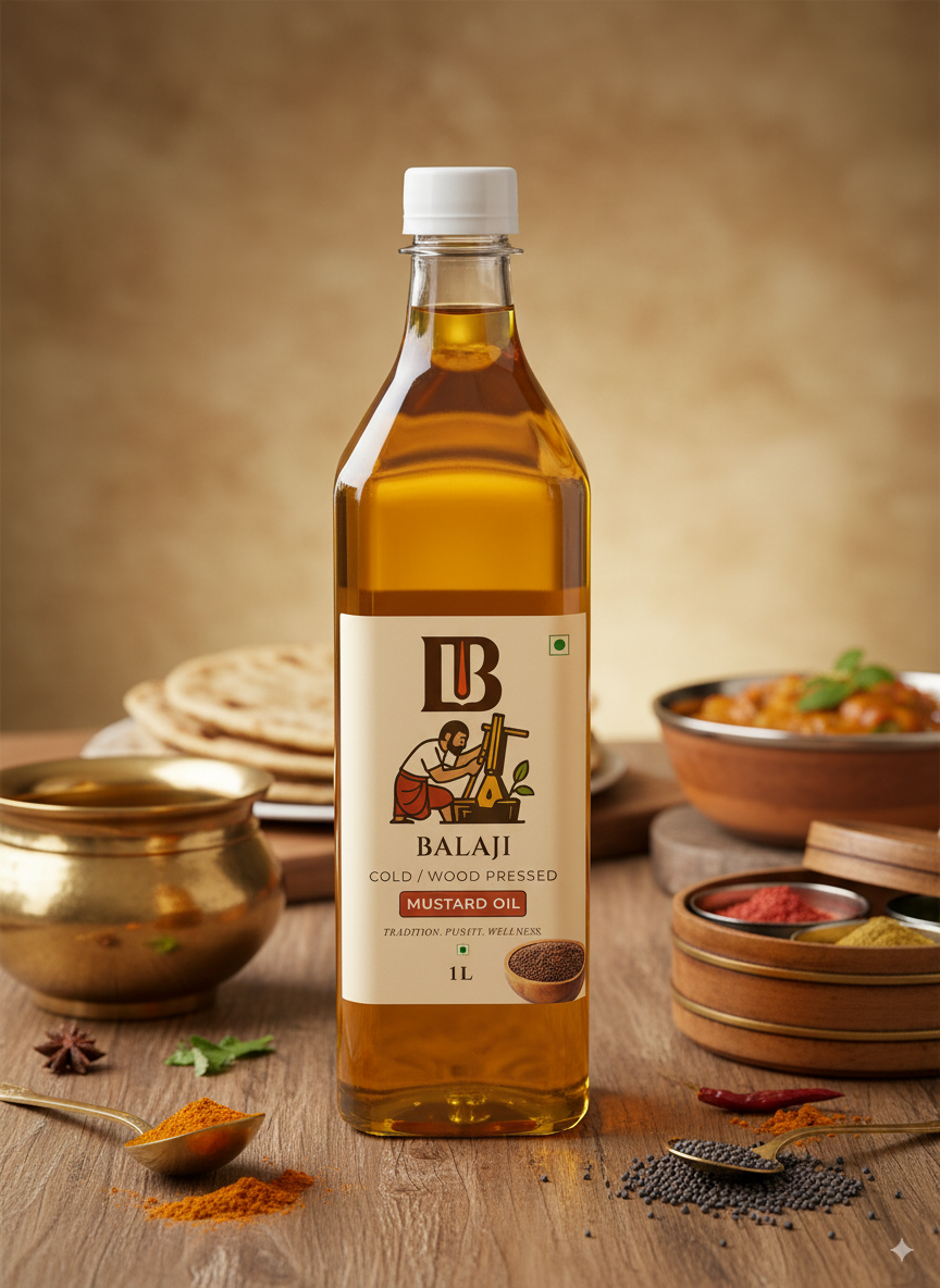 Cold Pressed Mustard Oil - Sarso Tel For Cooking