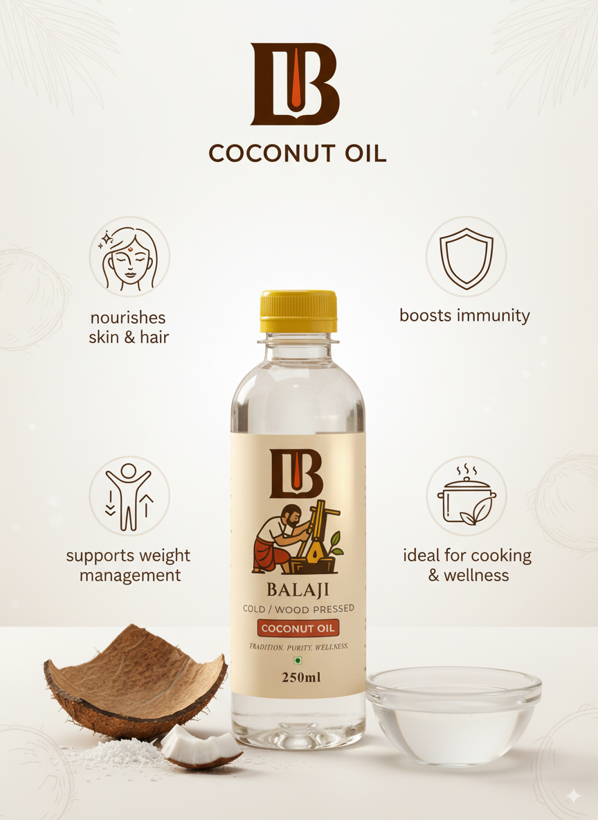 Cold Pressed Coconut Oil - MCT Rich Nariyal Tel