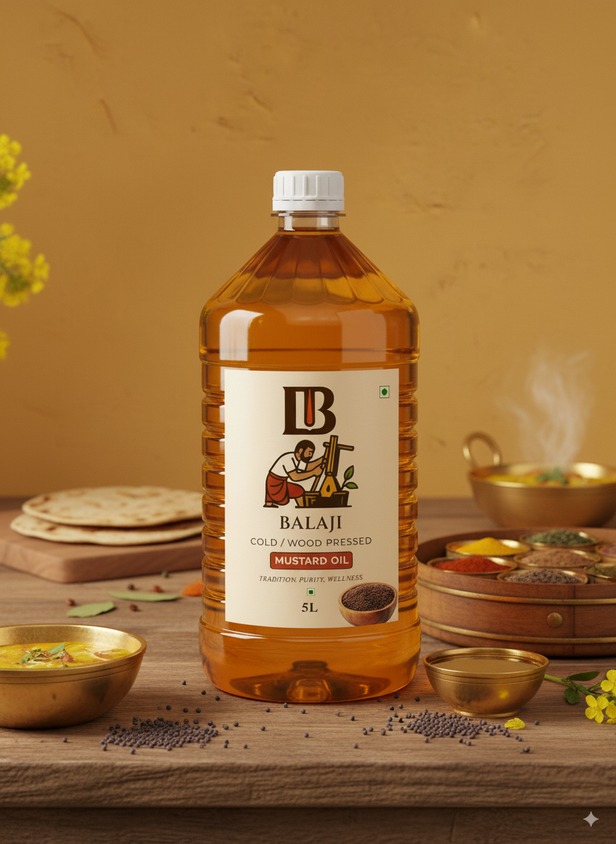 Cold Pressed Mustard Oil - Sarso Tel For Cooking