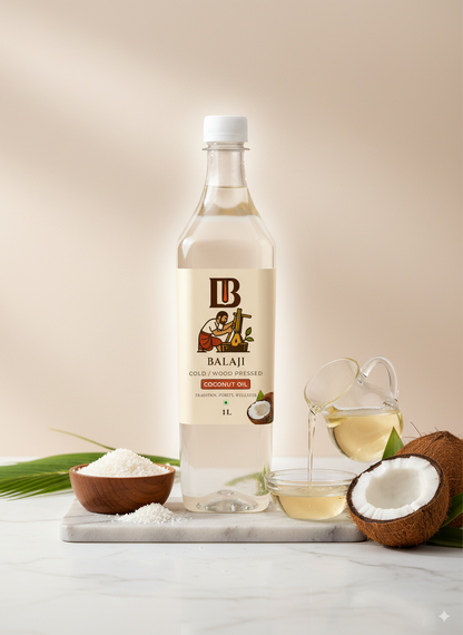 Cold Pressed Coconut Oil - MCT Rich Nariyal Tel