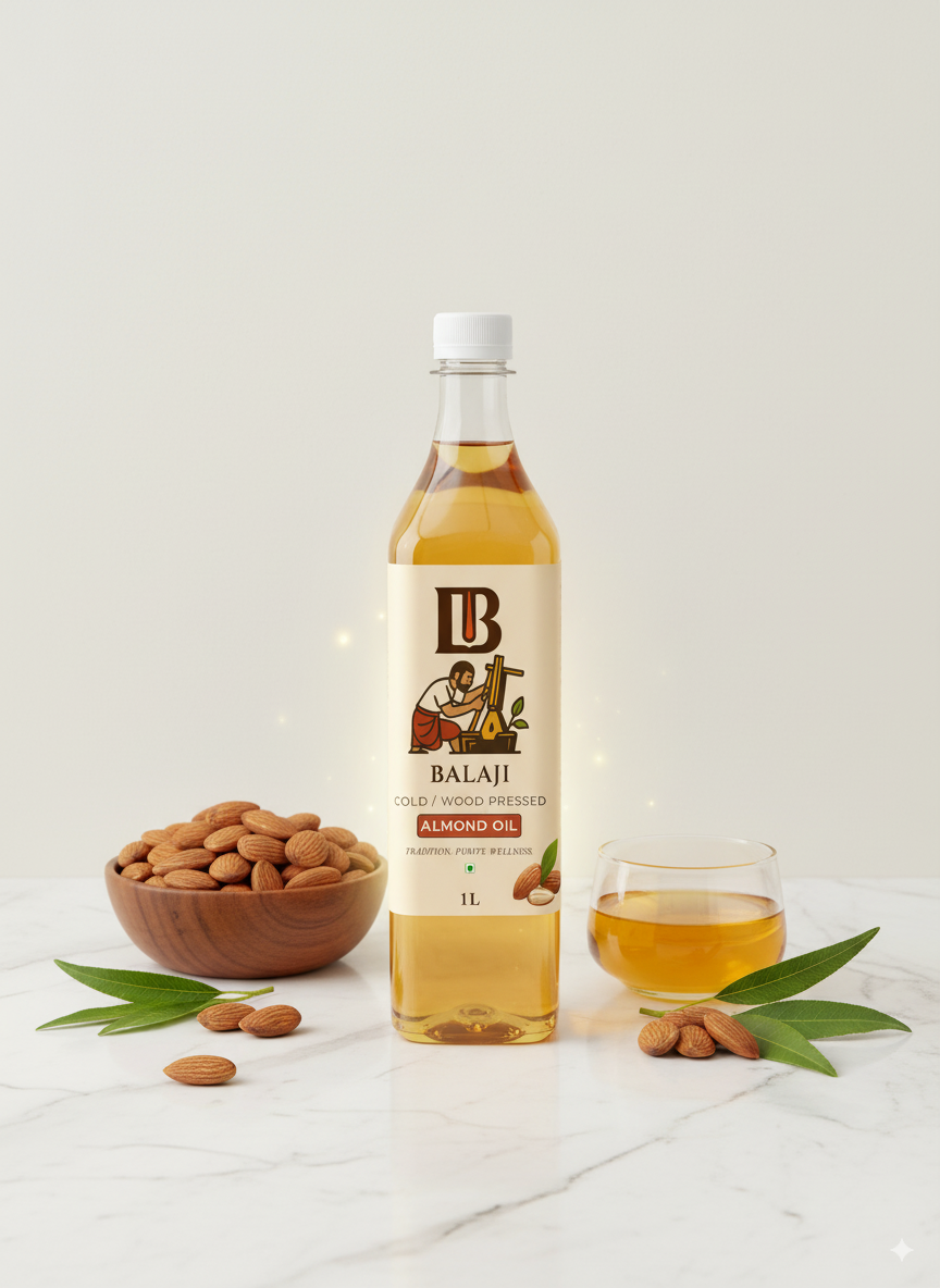 Pure Cold Pressed Almond Oil - Badam Oil