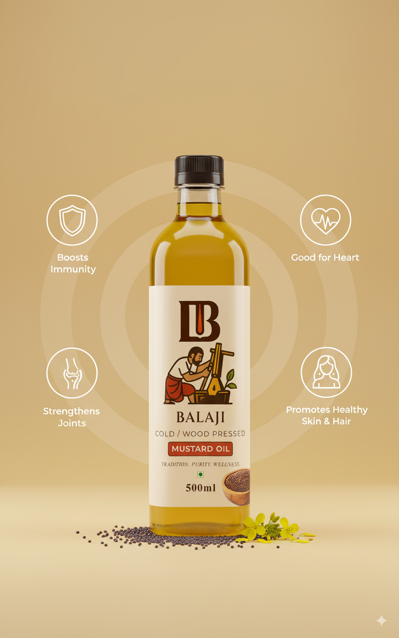 Cold Pressed Mustard Oil - Sarso Tel For Cooking
