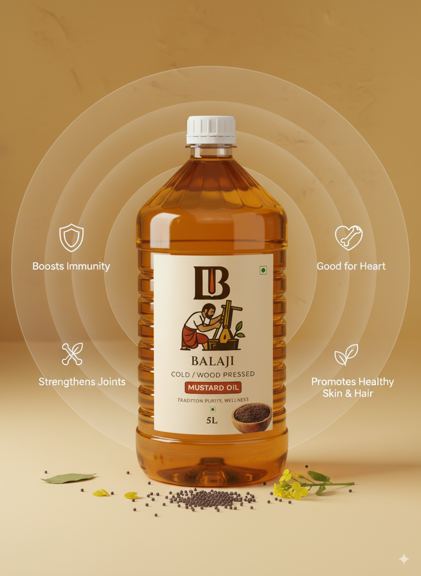 Cold Pressed Mustard Oil - Sarso Tel For Cooking