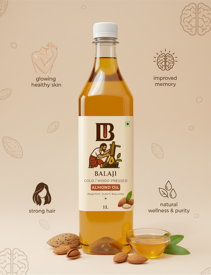 Pure Cold Pressed Almond Oil - Badam Oil