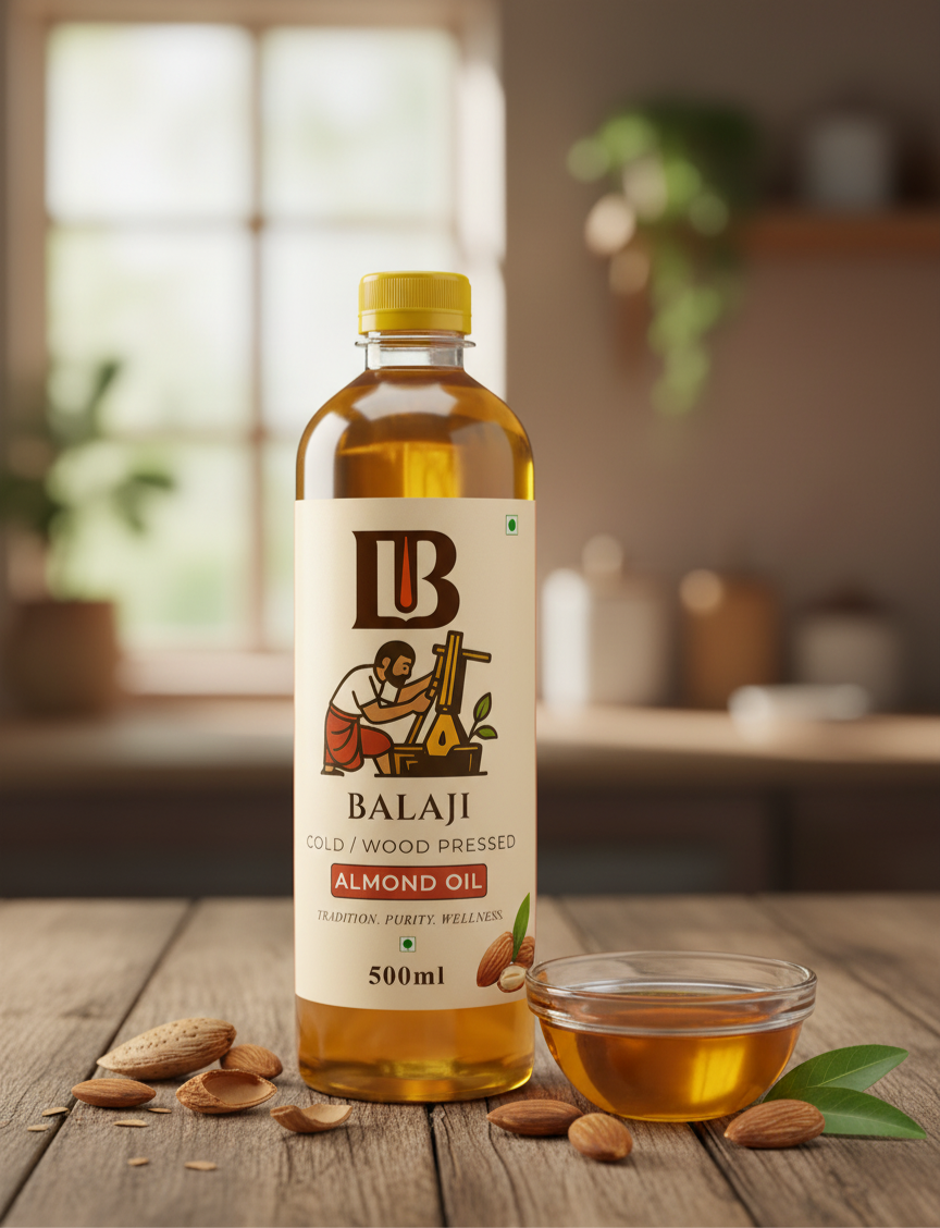 Pure Cold Pressed Almond Oil - Badam Oil
