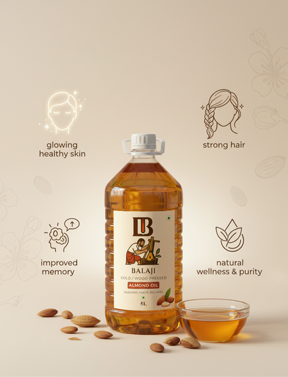 Pure Cold Pressed Almond Oil - Badam Oil