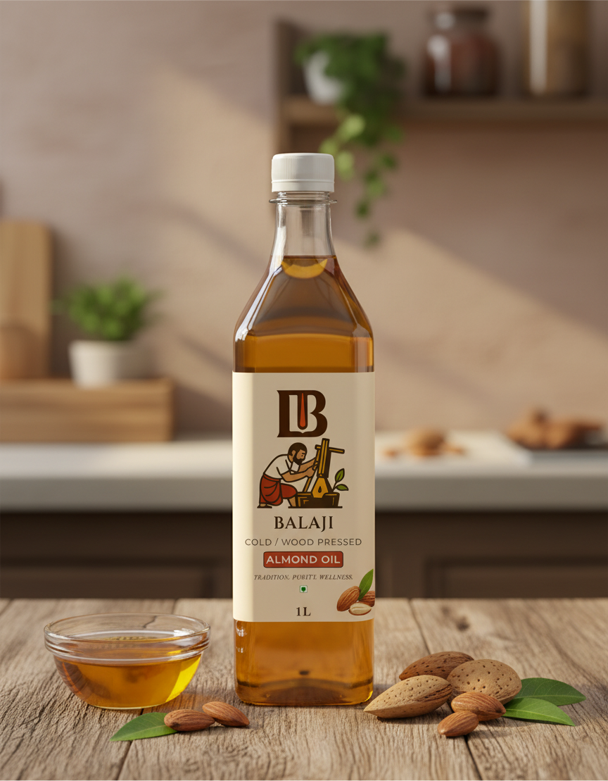 Pure Cold Pressed Almond Oil - Badam Oil