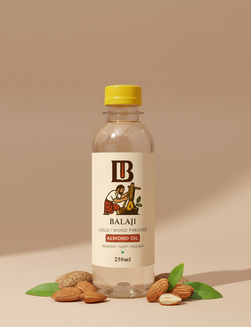 Pure Cold Pressed Almond Oil - Badam Oil